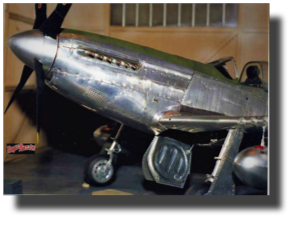 North American P-51 D Mustang. Scratch built in metal by Rojas Bazán. 1:15 scale. North American P-51 D Mustang. Scratch built in metal by Rojas Bazán. 1:15 scale.